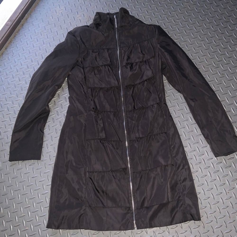 Kenzie ruffle jacket y2k spring raincoat designer goth boho winter classic